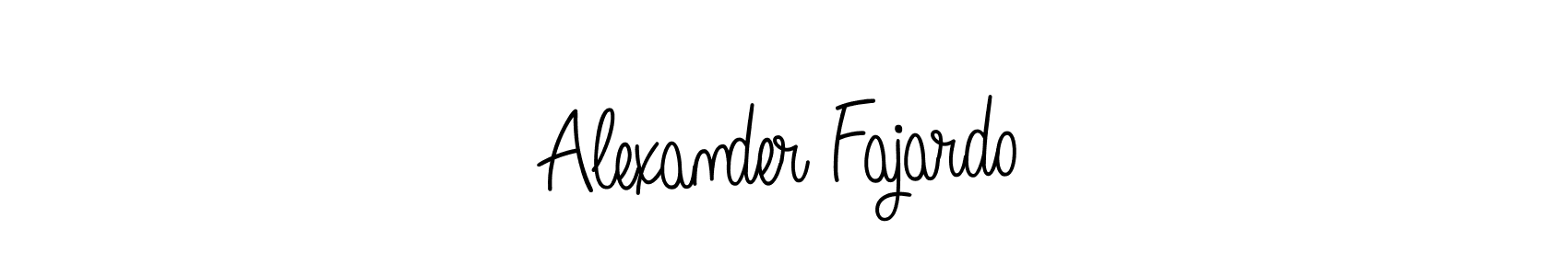 You should practise on your own different ways (Angelique-Rose-font-FFP) to write your name (Alexander Fajardo) in signature. don't let someone else do it for you. Alexander Fajardo signature style 5 images and pictures png