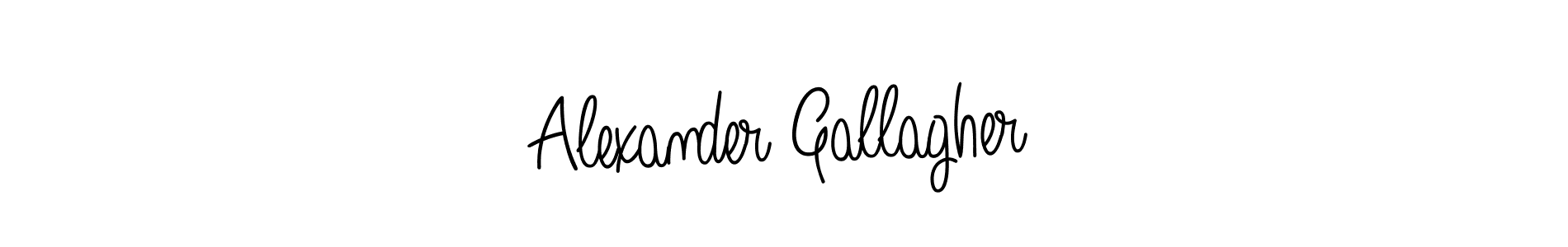 Create a beautiful signature design for name Alexander Gallagher. With this signature (Angelique-Rose-font-FFP) fonts, you can make a handwritten signature for free. Alexander Gallagher signature style 5 images and pictures png