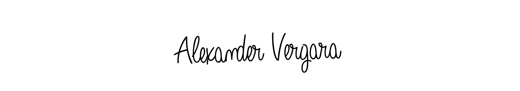 Make a beautiful signature design for name Alexander Vergara. With this signature (Angelique-Rose-font-FFP) style, you can create a handwritten signature for free. Alexander Vergara signature style 5 images and pictures png