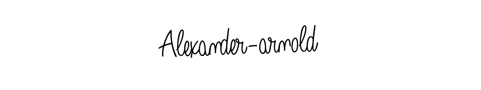 The best way (Angelique-Rose-font-FFP) to make a short signature is to pick only two or three words in your name. The name Alexander-arnold include a total of six letters. For converting this name. Alexander-arnold signature style 5 images and pictures png