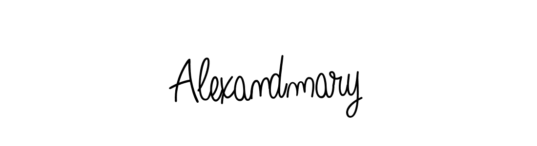 How to Draw Alexandmary signature style? Angelique-Rose-font-FFP is a latest design signature styles for name Alexandmary. Alexandmary signature style 5 images and pictures png