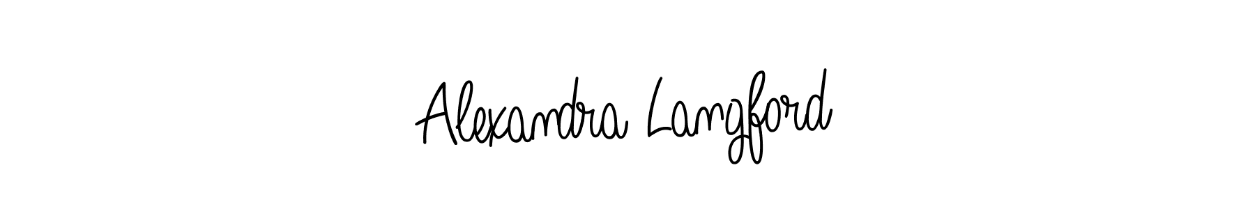 Design your own signature with our free online signature maker. With this signature software, you can create a handwritten (Angelique-Rose-font-FFP) signature for name Alexandra Langford. Alexandra Langford signature style 5 images and pictures png