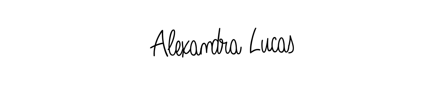 Alexandra Lucas stylish signature style. Best Handwritten Sign (Angelique-Rose-font-FFP) for my name. Handwritten Signature Collection Ideas for my name Alexandra Lucas. Alexandra Lucas signature style 5 images and pictures png