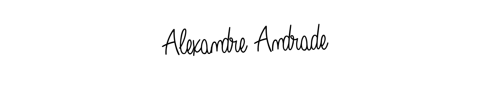How to make Alexandre Andrade name signature. Use Angelique-Rose-font-FFP style for creating short signs online. This is the latest handwritten sign. Alexandre Andrade signature style 5 images and pictures png