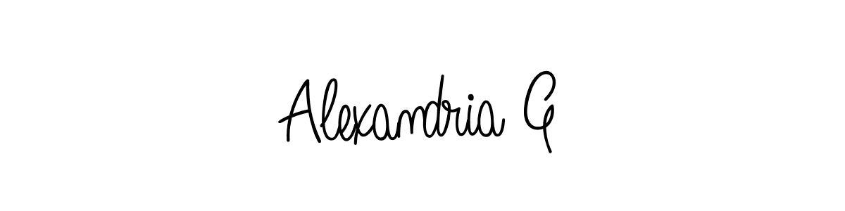How to make Alexandria G signature? Angelique-Rose-font-FFP is a professional autograph style. Create handwritten signature for Alexandria G name. Alexandria G signature style 5 images and pictures png