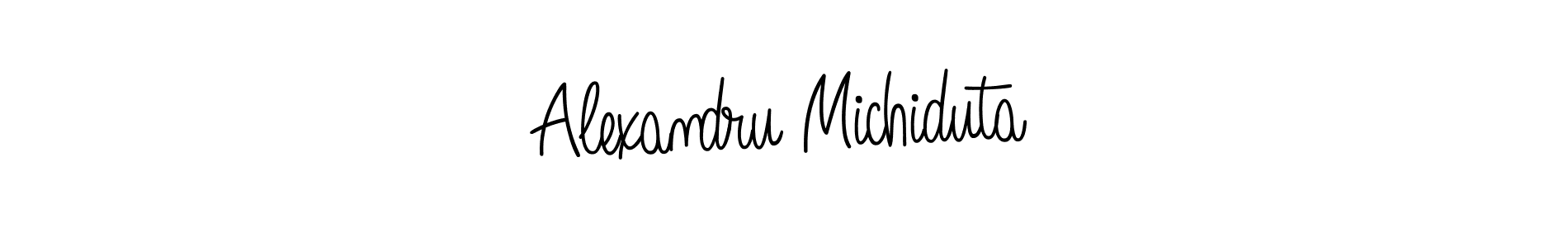 Use a signature maker to create a handwritten signature online. With this signature software, you can design (Angelique-Rose-font-FFP) your own signature for name Alexandru Michiduta. Alexandru Michiduta signature style 5 images and pictures png