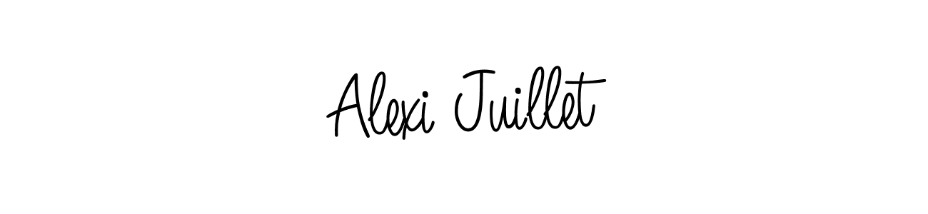 Use a signature maker to create a handwritten signature online. With this signature software, you can design (Angelique-Rose-font-FFP) your own signature for name Alexi Juillet. Alexi Juillet signature style 5 images and pictures png