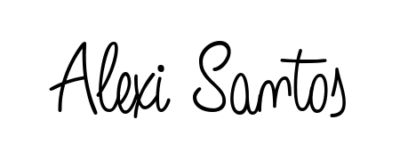 Looking for an artistic signature for Alexi Santos? The Angelique-Rose-font-FFP calligraphy style gives a sophisticated flow suitable for business cards and emails. Alexi Santos signature style 5 images and pictures png