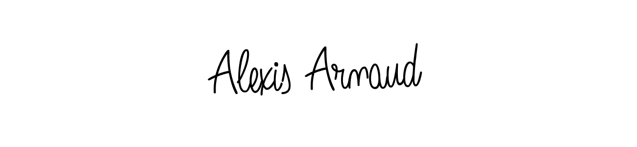 You should practise on your own different ways (Angelique-Rose-font-FFP) to write your name (Alexis Arnaud) in signature. don't let someone else do it for you. Alexis Arnaud signature style 5 images and pictures png