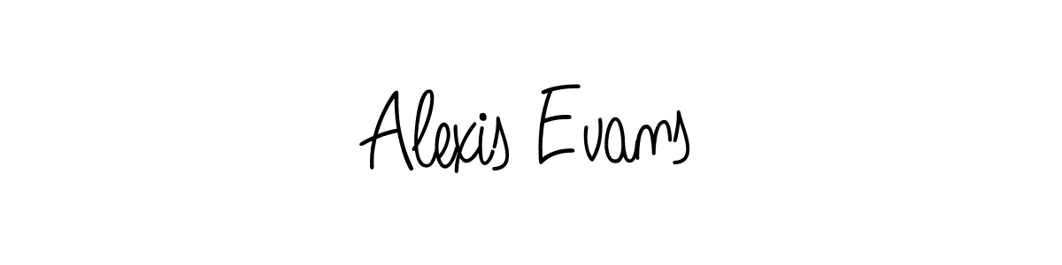 The best way (Angelique-Rose-font-FFP) to make a short signature is to pick only two or three words in your name. The name Alexis Evans include a total of six letters. For converting this name. Alexis Evans signature style 5 images and pictures png