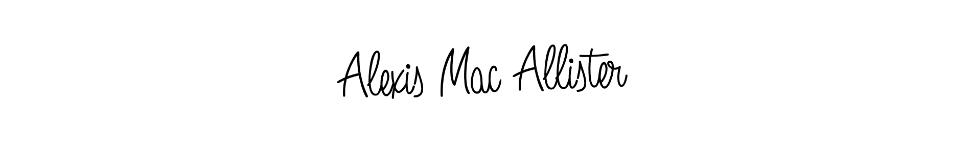 The best way (Angelique-Rose-font-FFP) to make a short signature is to pick only two or three words in your name. The name Alexis Mac Allister include a total of six letters. For converting this name. Alexis Mac Allister signature style 5 images and pictures png