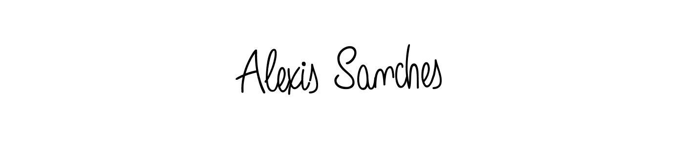 Alexis Sanches stylish signature style. Best Handwritten Sign (Angelique-Rose-font-FFP) for my name. Handwritten Signature Collection Ideas for my name Alexis Sanches. Alexis Sanches signature style 5 images and pictures png