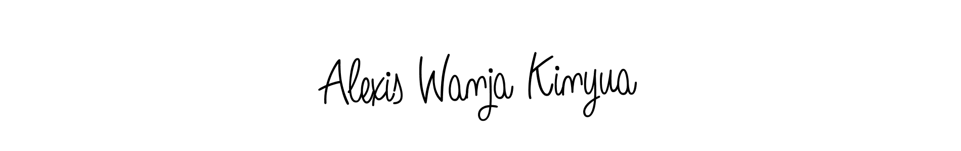 Once you've used our free online signature maker to create your best signature Angelique-Rose-font-FFP style, it's time to enjoy all of the benefits that Alexis Wanja Kinyua name signing documents. Alexis Wanja Kinyua signature style 5 images and pictures png