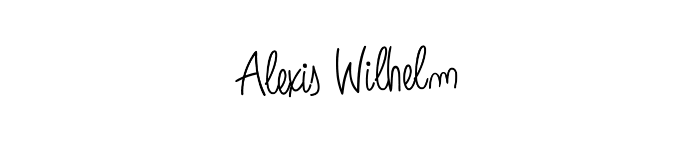 if you are searching for the best signature style for your name Alexis Wilhelm. so please give up your signature search. here we have designed multiple signature styles  using Angelique-Rose-font-FFP. Alexis Wilhelm signature style 5 images and pictures png