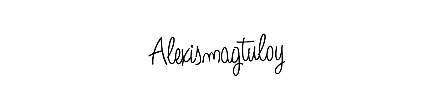 Make a short Alexismagtuloy signature style. Manage your documents anywhere anytime using Angelique-Rose-font-FFP. Create and add eSignatures, submit forms, share and send files easily. Alexismagtuloy signature style 5 images and pictures png