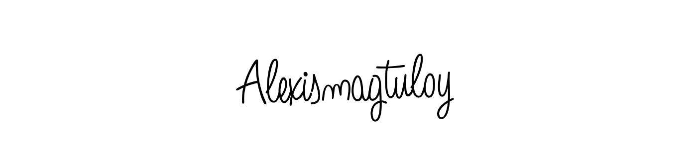 Best and Professional Signature Style for Alexismagtuloy. Angelique-Rose-font-FFP Best Signature Style Collection. Alexismagtuloy signature style 5 images and pictures png