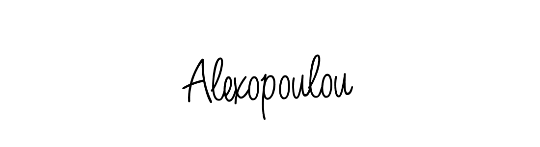 if you are searching for the best signature style for your name Alexopoulou. so please give up your signature search. here we have designed multiple signature styles  using Angelique-Rose-font-FFP. Alexopoulou signature style 5 images and pictures png