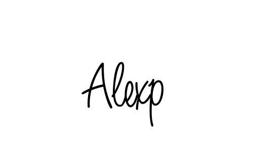 Design your own signature with our free online signature maker. With this signature software, you can create a handwritten (Angelique-Rose-font-FFP) signature for name Alexp. Alexp signature style 5 images and pictures png