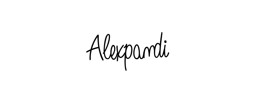 The best way (Angelique-Rose-font-FFP) to make a short signature is to pick only two or three words in your name. The name Alexpandi include a total of six letters. For converting this name. Alexpandi signature style 5 images and pictures png