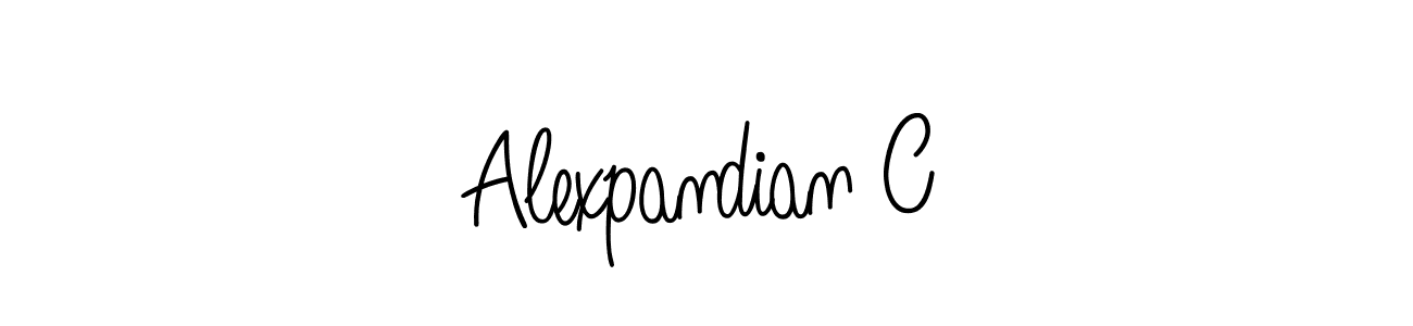 Create a beautiful signature design for name Alexpandian C. With this signature (Angelique-Rose-font-FFP) fonts, you can make a handwritten signature for free. Alexpandian C signature style 5 images and pictures png