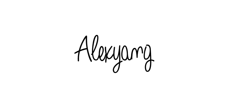 How to Draw Alexyang signature style? Angelique-Rose-font-FFP is a latest design signature styles for name Alexyang. Alexyang signature style 5 images and pictures png