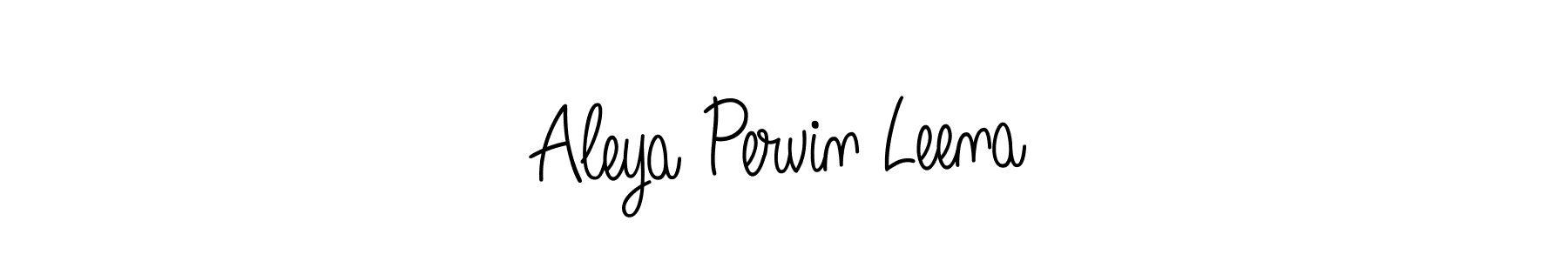 How to make Aleya Pervin Leena signature? Angelique-Rose-font-FFP is a professional autograph style. Create handwritten signature for Aleya Pervin Leena name. Aleya Pervin Leena signature style 5 images and pictures png