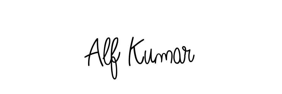 Alf Kumar stylish signature style. Best Handwritten Sign (Angelique-Rose-font-FFP) for my name. Handwritten Signature Collection Ideas for my name Alf Kumar. Alf Kumar signature style 5 images and pictures png