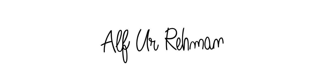 How to make Alf Ur Rehman name signature. Use Angelique-Rose-font-FFP style for creating short signs online. This is the latest handwritten sign. Alf Ur Rehman signature style 5 images and pictures png