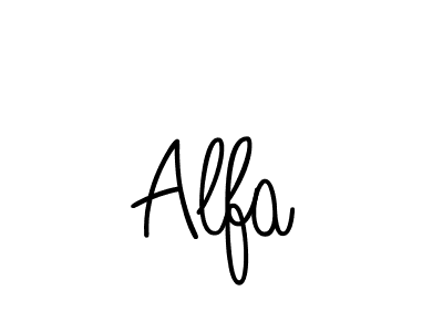 Create a beautiful signature design for name Alfa. With this signature (Angelique-Rose-font-FFP) fonts, you can make a handwritten signature for free. Alfa signature style 5 images and pictures png