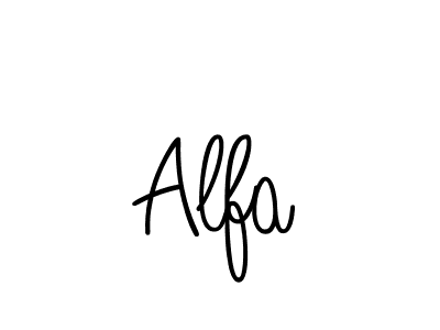 Create a beautiful signature design for name Alfa. With this signature (Angelique-Rose-font-FFP) fonts, you can make a handwritten signature for free. Alfa signature style 5 images and pictures png