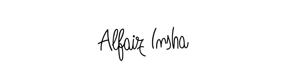 Create a beautiful signature design for name Alfaiz Insha. With this signature (Angelique-Rose-font-FFP) fonts, you can make a handwritten signature for free. Alfaiz Insha signature style 5 images and pictures png