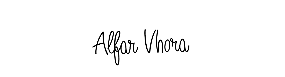 Alfar Vhora stylish signature style. Best Handwritten Sign (Angelique-Rose-font-FFP) for my name. Handwritten Signature Collection Ideas for my name Alfar Vhora. Alfar Vhora signature style 5 images and pictures png
