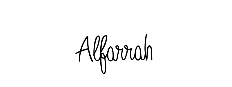 Make a beautiful signature design for name Alfarrah. Use this online signature maker to create a handwritten signature for free. Alfarrah signature style 5 images and pictures png