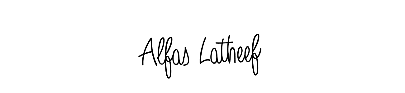 Design your own signature with our free online signature maker. With this signature software, you can create a handwritten (Angelique-Rose-font-FFP) signature for name Alfas Latheef. Alfas Latheef signature style 5 images and pictures png