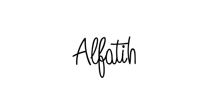 How to Draw Alfatih signature style? Angelique-Rose-font-FFP is a latest design signature styles for name Alfatih. Alfatih signature style 5 images and pictures png