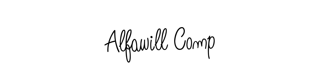 How to make Alfawill Comp signature? Angelique-Rose-font-FFP is a professional autograph style. Create handwritten signature for Alfawill Comp name. Alfawill Comp signature style 5 images and pictures png