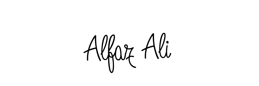 You should practise on your own different ways (Angelique-Rose-font-FFP) to write your name (Alfaz Ali) in signature. don't let someone else do it for you. Alfaz Ali signature style 5 images and pictures png