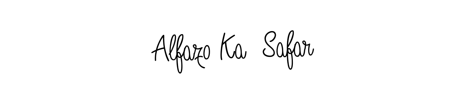 How to make Alfazo Ka  Safar name signature. Use Angelique-Rose-font-FFP style for creating short signs online. This is the latest handwritten sign. Alfazo Ka  Safar signature style 5 images and pictures png