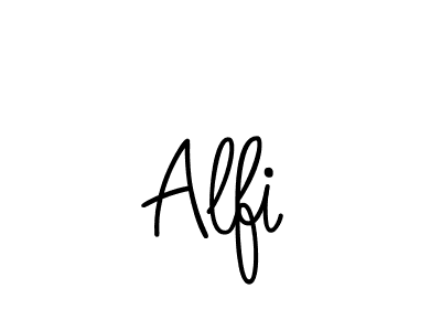 Design your own signature with our free online signature maker. With this signature software, you can create a handwritten (Angelique-Rose-font-FFP) signature for name Alfi. Alfi signature style 5 images and pictures png