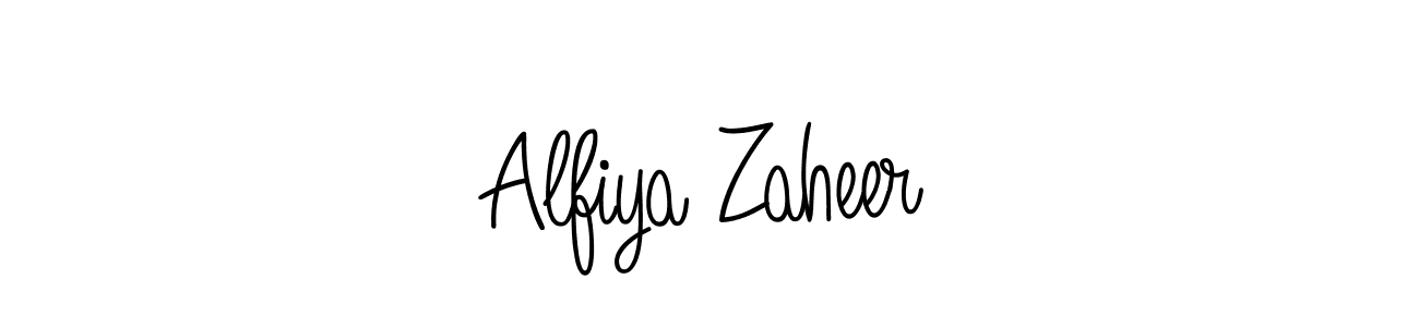Alfiya Zaheer stylish signature style. Best Handwritten Sign (Angelique-Rose-font-FFP) for my name. Handwritten Signature Collection Ideas for my name Alfiya Zaheer. Alfiya Zaheer signature style 5 images and pictures png
