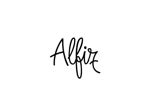 Design your own signature with our free online signature maker. With this signature software, you can create a handwritten (Angelique-Rose-font-FFP) signature for name Alfiz. Alfiz signature style 5 images and pictures png