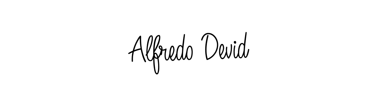 You should practise on your own different ways (Angelique-Rose-font-FFP) to write your name (Alfredo Devid) in signature. don't let someone else do it for you. Alfredo Devid signature style 5 images and pictures png