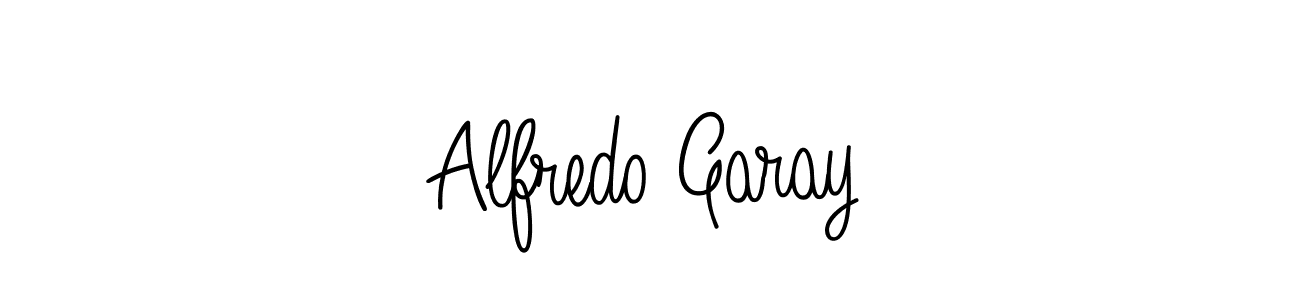 Make a beautiful signature design for name Alfredo Garay. With this signature (Angelique-Rose-font-FFP) style, you can create a handwritten signature for free. Alfredo Garay signature style 5 images and pictures png