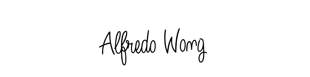 How to make Alfredo Wong name signature. Use Angelique-Rose-font-FFP style for creating short signs online. This is the latest handwritten sign. Alfredo Wong signature style 5 images and pictures png