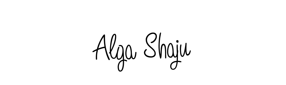 Use a signature maker to create a handwritten signature online. With this signature software, you can design (Angelique-Rose-font-FFP) your own signature for name Alga Shaju. Alga Shaju signature style 5 images and pictures png