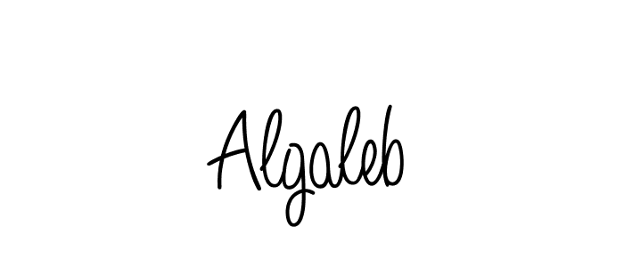Use a signature maker to create a handwritten signature online. With this signature software, you can design (Angelique-Rose-font-FFP) your own signature for name Algaleb. Algaleb signature style 5 images and pictures png