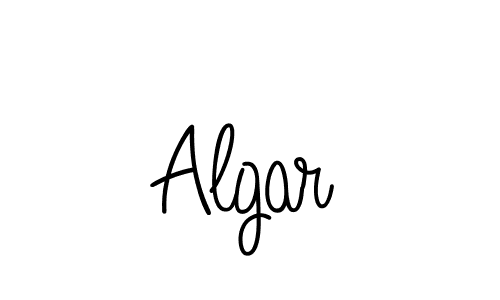 How to make Algar name signature. Use Angelique-Rose-font-FFP style for creating short signs online. This is the latest handwritten sign. Algar signature style 5 images and pictures png