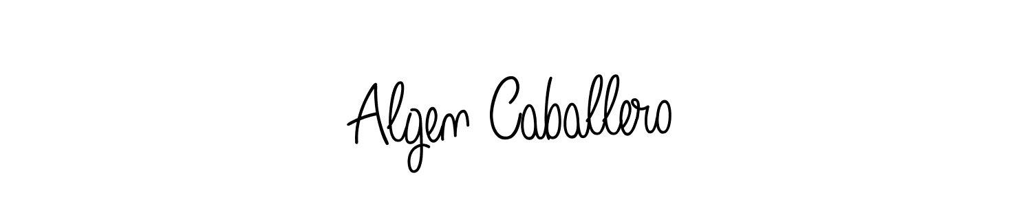 Once you've used our free online signature maker to create your best signature Angelique-Rose-font-FFP style, it's time to enjoy all of the benefits that Algen Caballero name signing documents. Algen Caballero signature style 5 images and pictures png