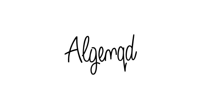 Algenqd stylish signature style. Best Handwritten Sign (Angelique-Rose-font-FFP) for my name. Handwritten Signature Collection Ideas for my name Algenqd. Algenqd signature style 5 images and pictures png