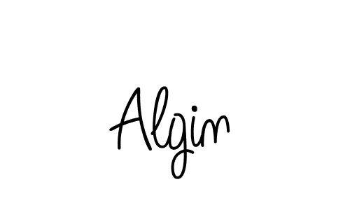 Make a beautiful signature design for name Algin. With this signature (Angelique-Rose-font-FFP) style, you can create a handwritten signature for free. Algin signature style 5 images and pictures png